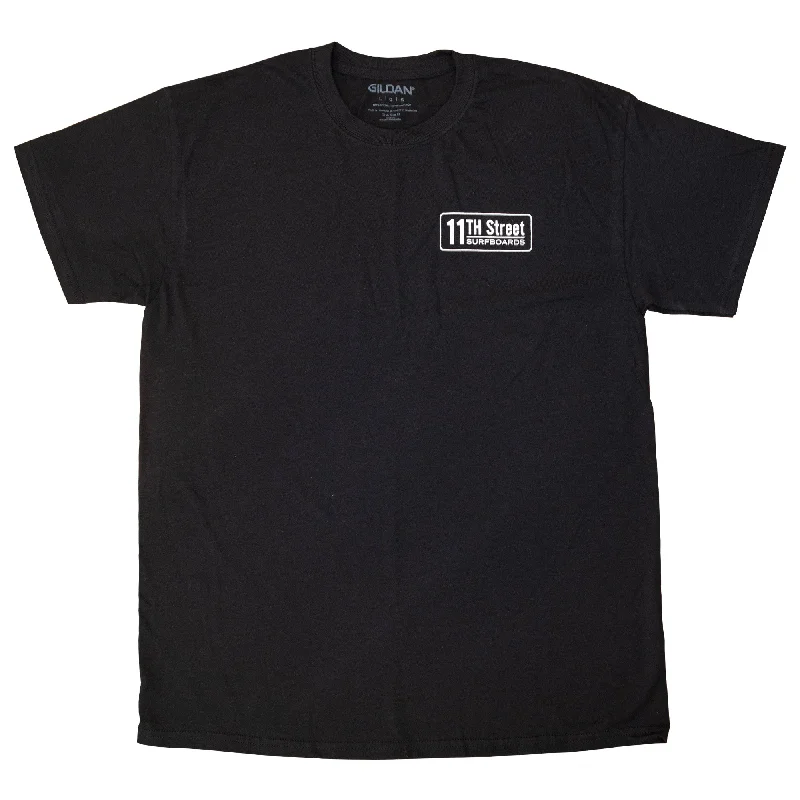 11th Street Surfboards Men's S/S T-Shirt - Black