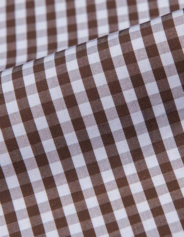 Brown Mini Gingham