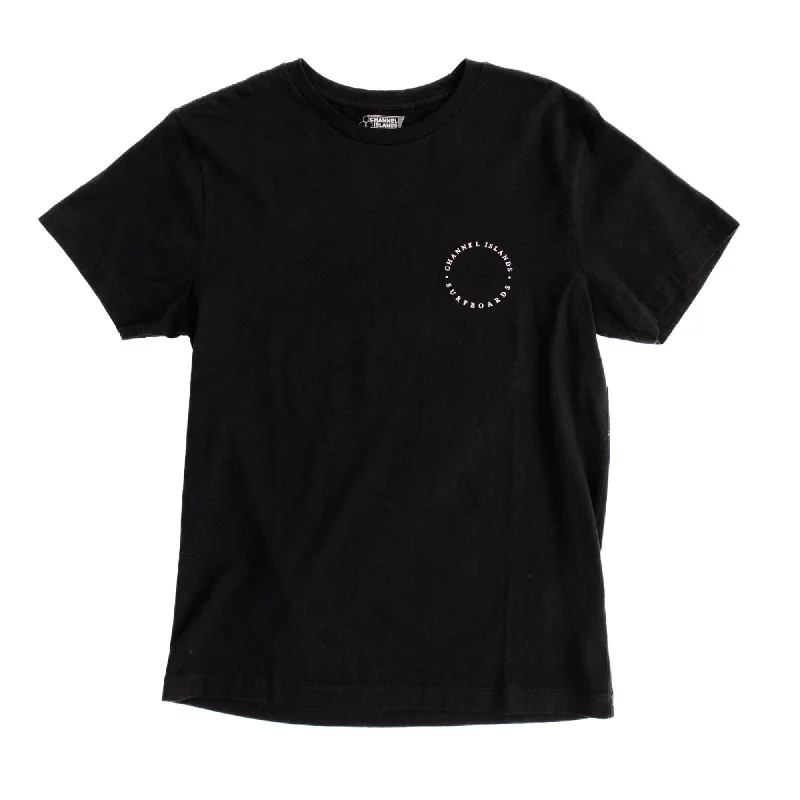 Channel Islands Hex Circle 2.0 Youth Boy's S/S T-Shirt - Black