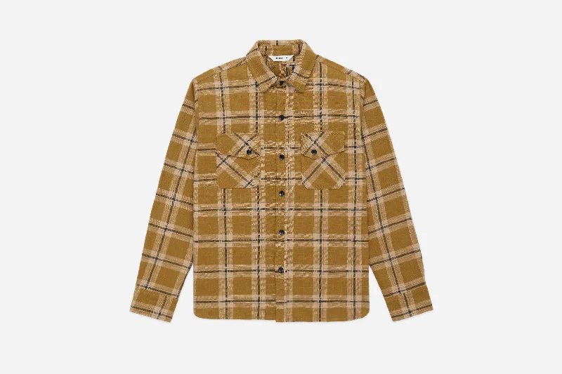 Crosscut Flannel ~ Coyote Slub Check