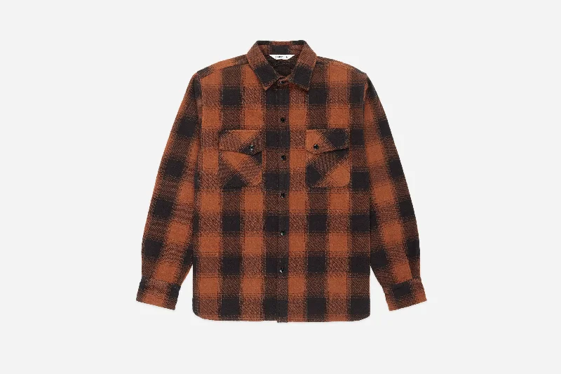 Crosscut Flannel ~ Rust Twill