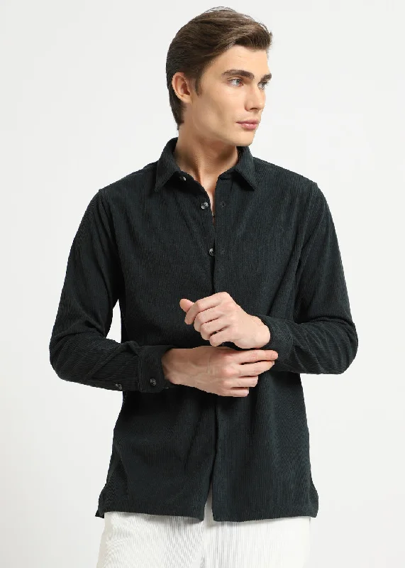 Deep Teal Corduroy Shirt