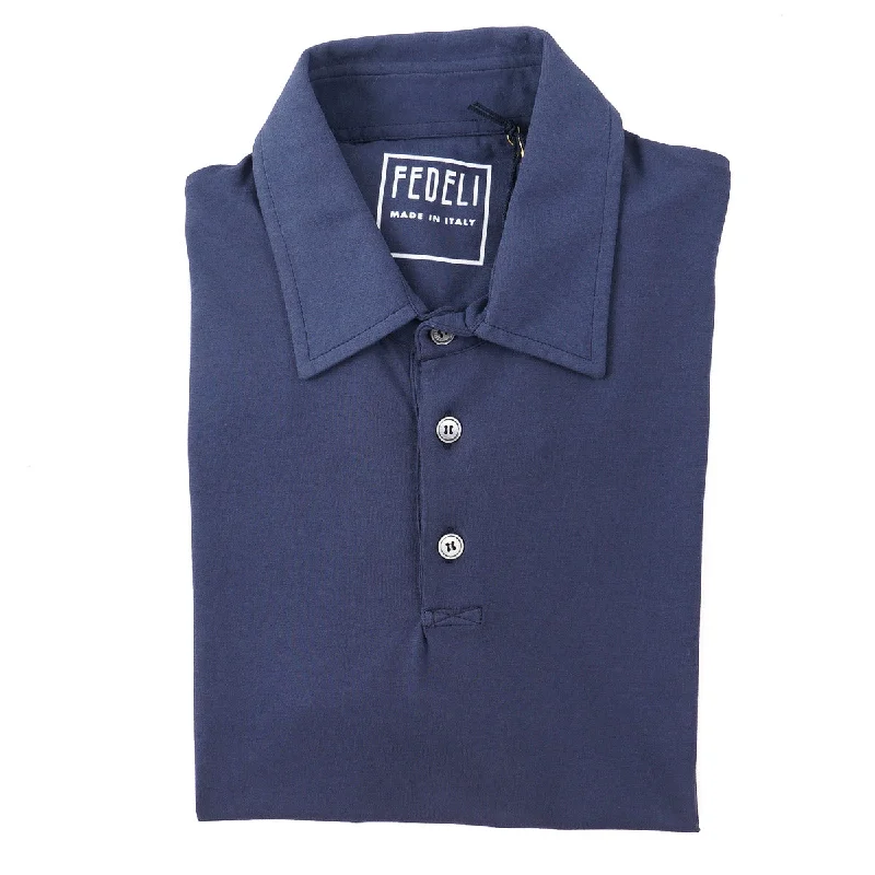 Fedeli Lightweight Stretch Cotton Polo Shirt