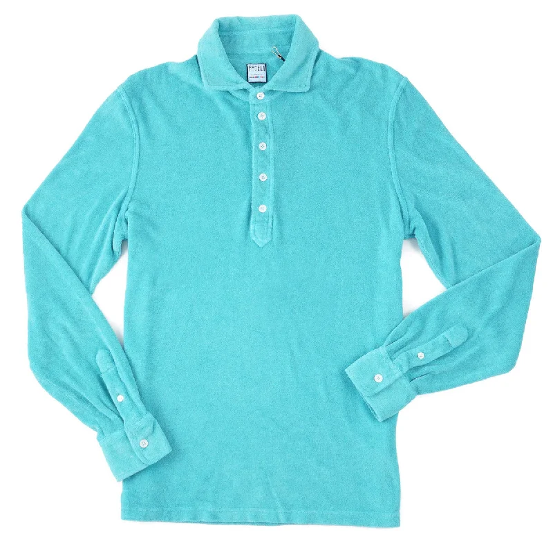 Fedeli Terry Cotton Longsleeve Polo