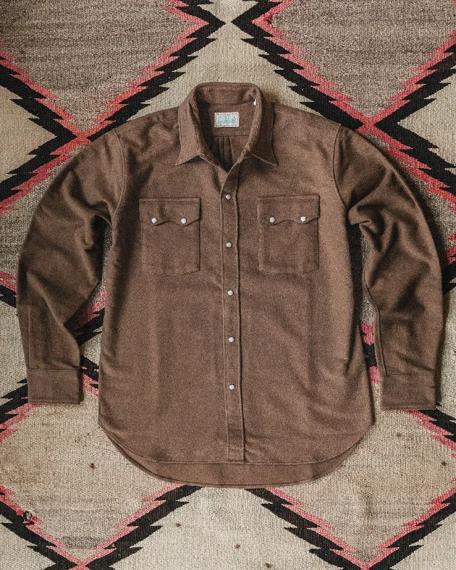 Moleskin Pearlsnap Shirt - Bear Brown