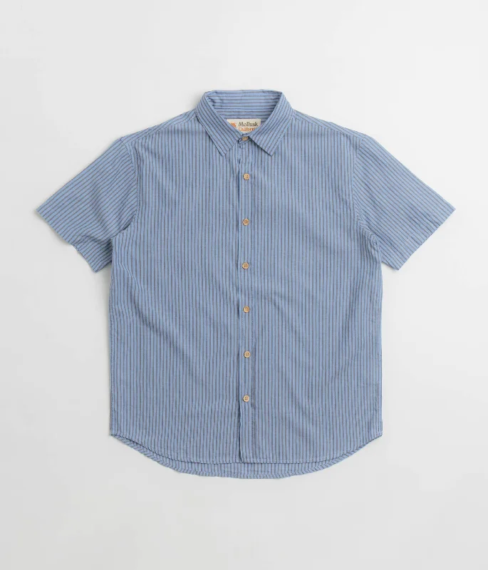 Mollusk Summer Shirt - Blue Grey Stripe