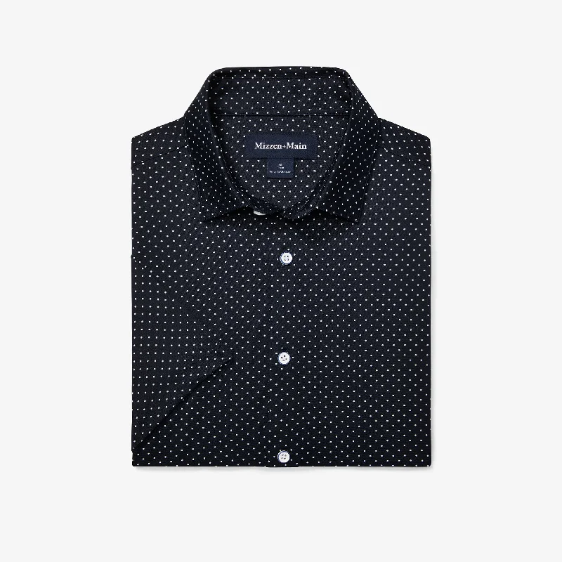 Navy Dot Print