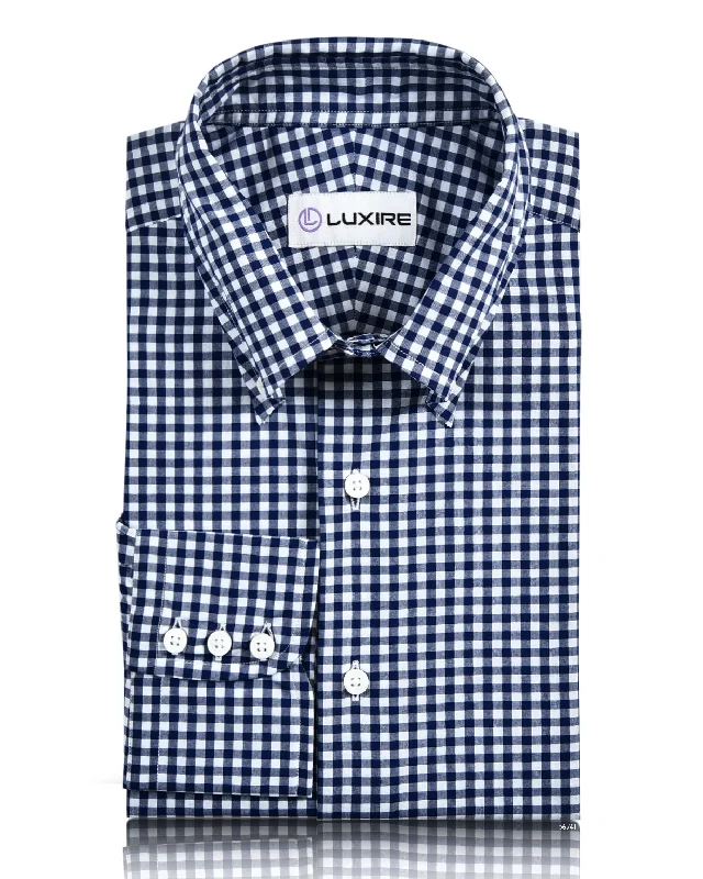 Classic Navy Gingham Shirt