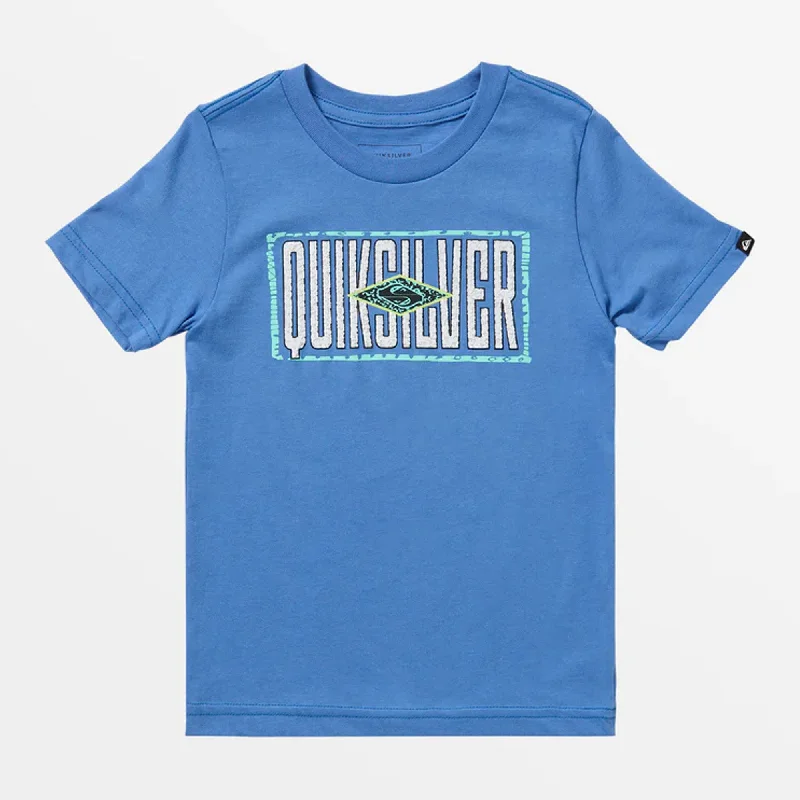 Quiksilver Fossilized Youth Boy's S/S T-Shirt - Blue