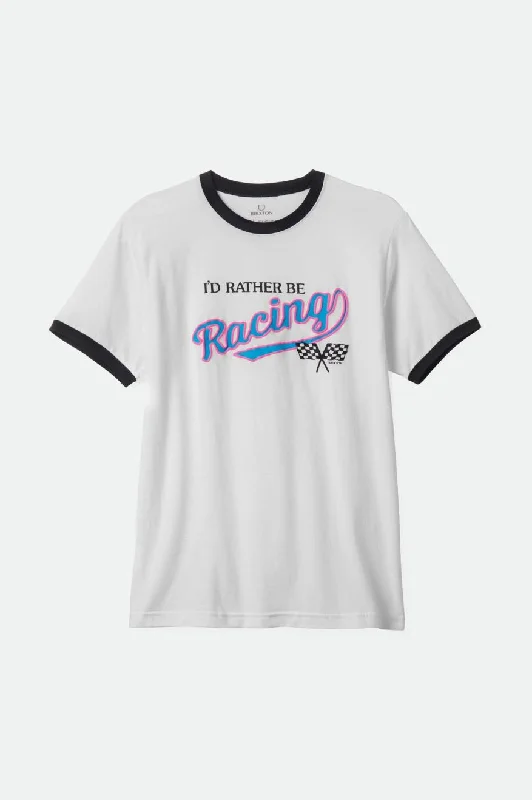 Rather S/S Ringer Tee - White/Black