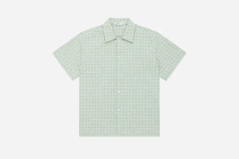 Resort Shirt ~ Seafoam Rattan