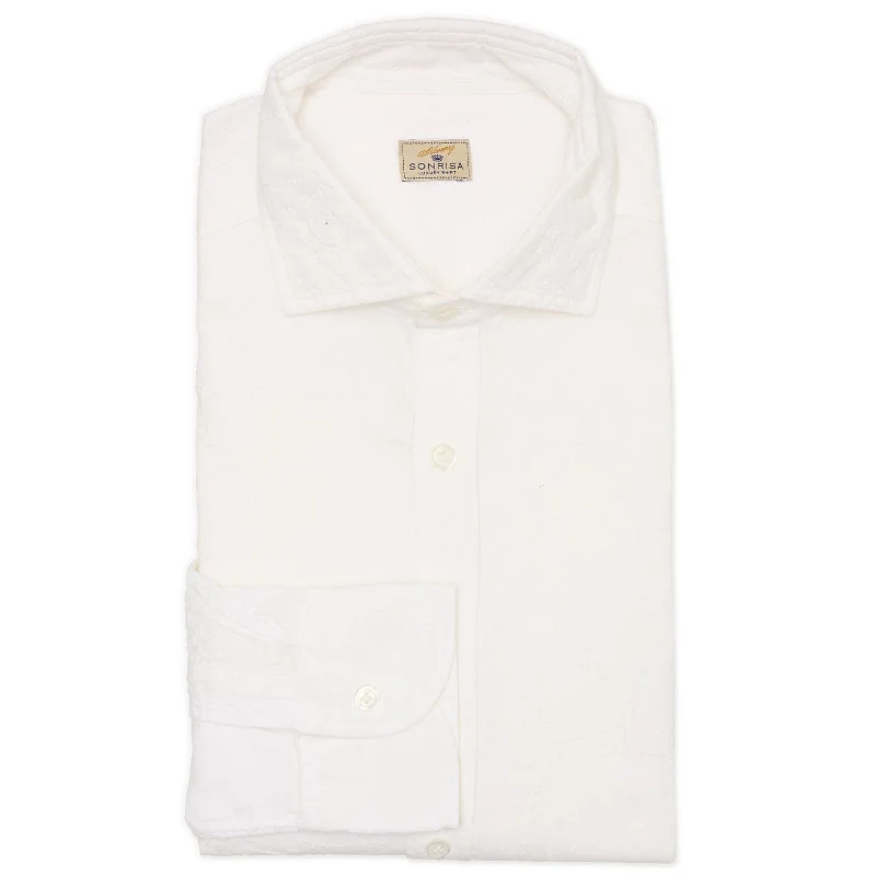 SONRISA White Cotton Casual Shirt NEW