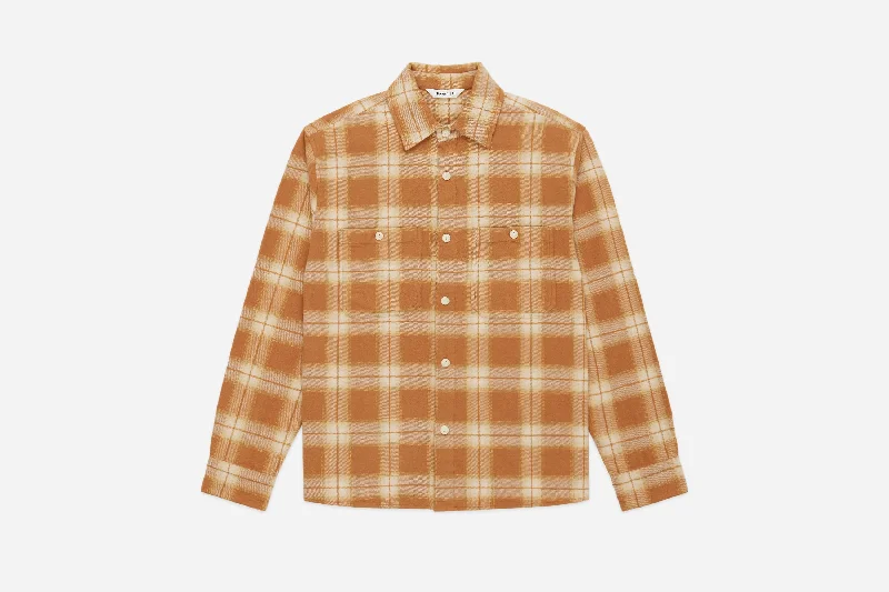 Utility Flannel ~ Amber Plaid