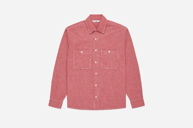 Utility Shirt ~ Red Chambray