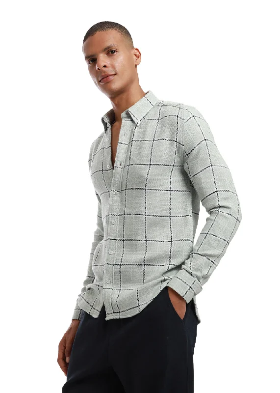 Widegrid Green Check shirt