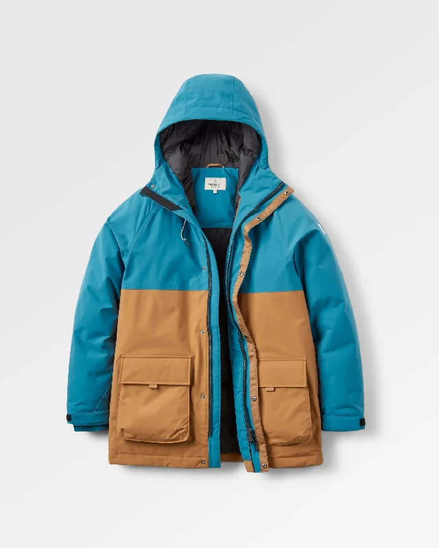 Baltic Recycled Insulated Parka - Toffee/Blue Steel