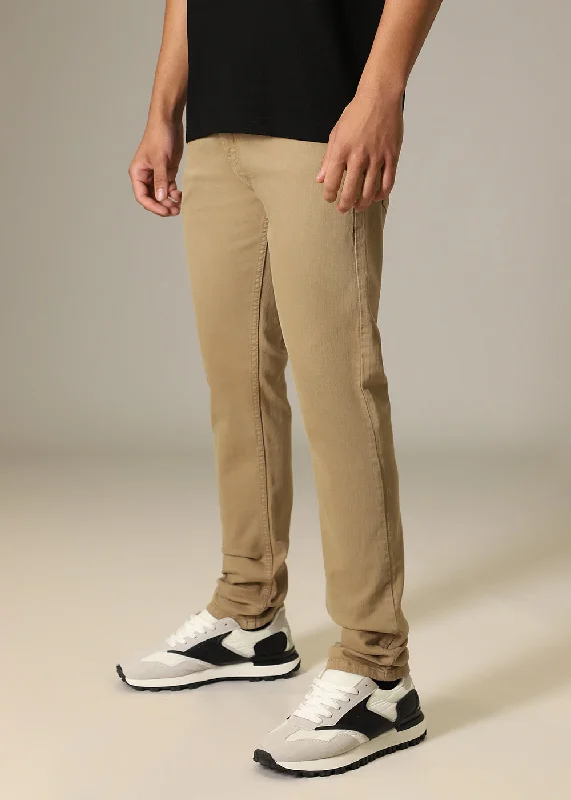 Barley Tan Ankle Slim Fit Jeans