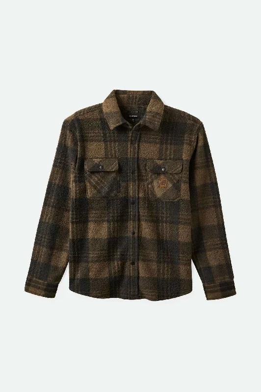 Bowery Arctic Stretch L/S Fleece - Burro Brown/Black Plaid