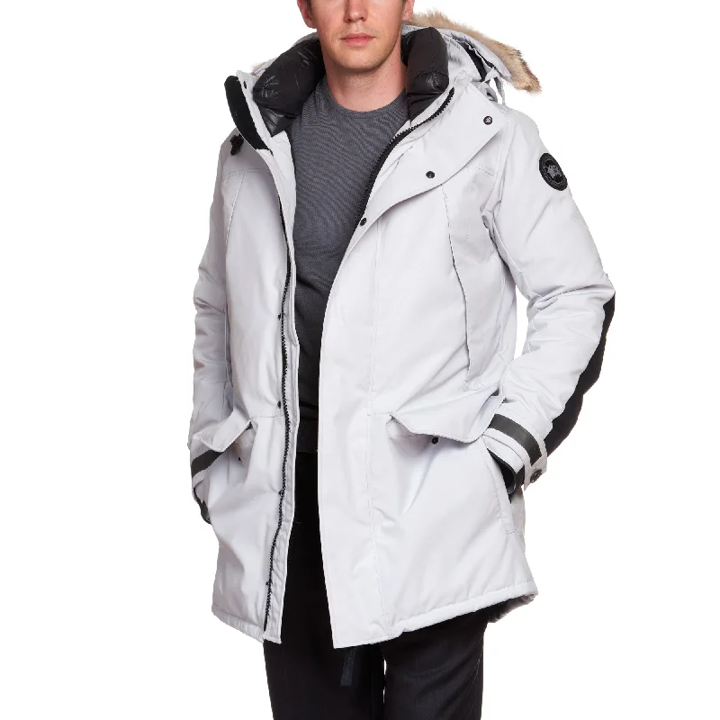 CANADA GOOSE Sherridon Parka Black Label 2073MB 200 with Fur Ruff Silverbirch