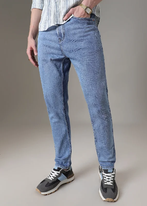 Dark Blue Straight Fit Denim