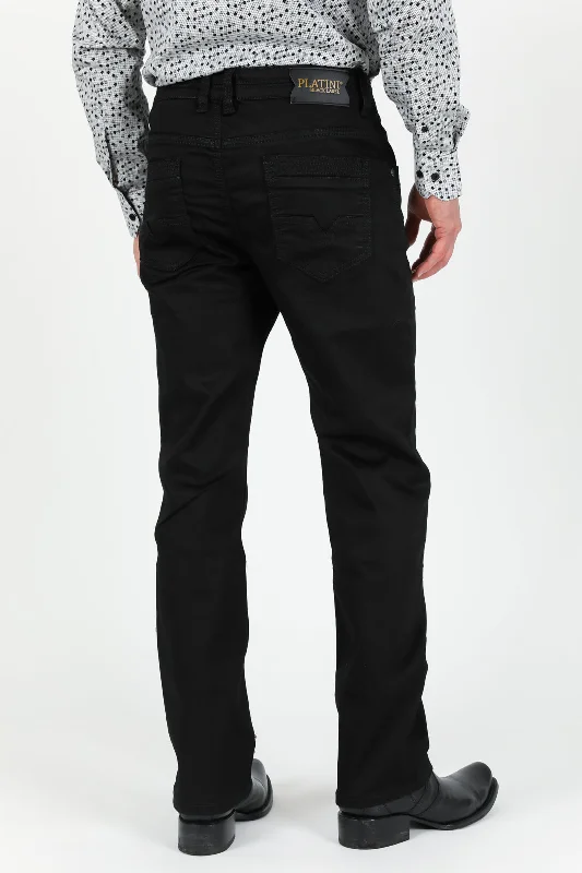 Slade Men's Black Relaxed Fit Stretch Pants