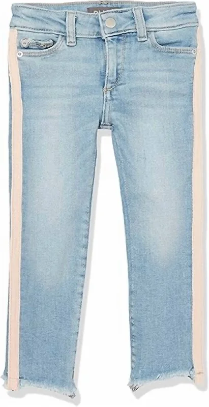 Girl's Chloe Jeans In Marina Stripe