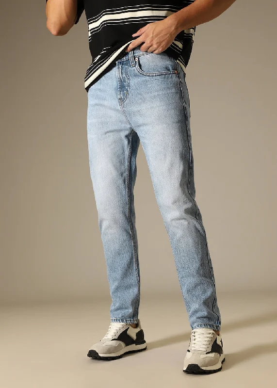 Light Blue Relaxed Fit Denim