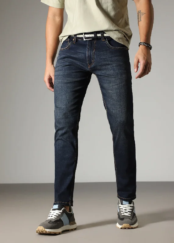 Navy Blue Slim fit Jeans