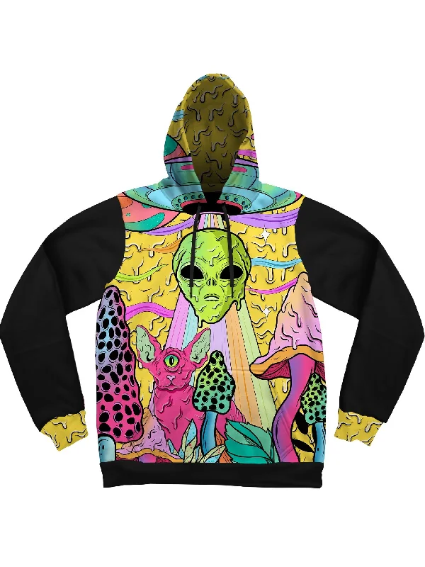 Neon Alien Drip Invasion (Yellow) Unisex Hoodie