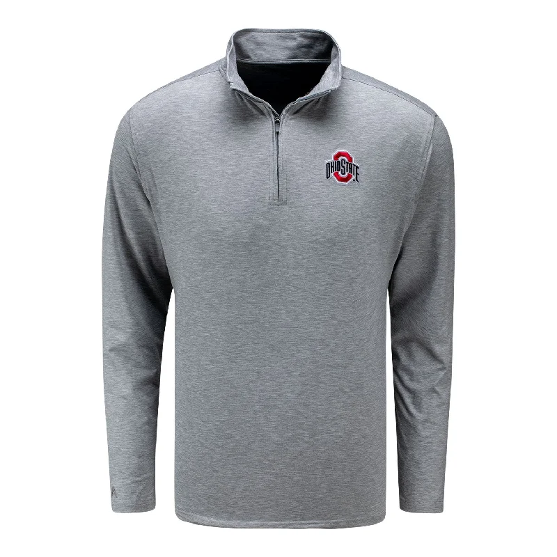 Ohio State Buckeyes Hunk Gray 1/4 Zip Jacket