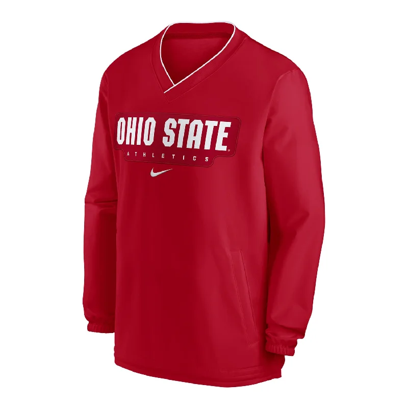 Ohio State Buckeyes Nike Sideline Repel Woven Windshirt Scarlet Jacket