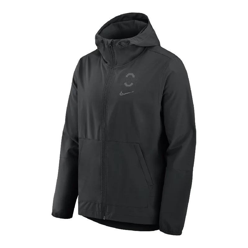 Ohio State Buckeyes Nike Full Zip Performance Triple Black Jacket