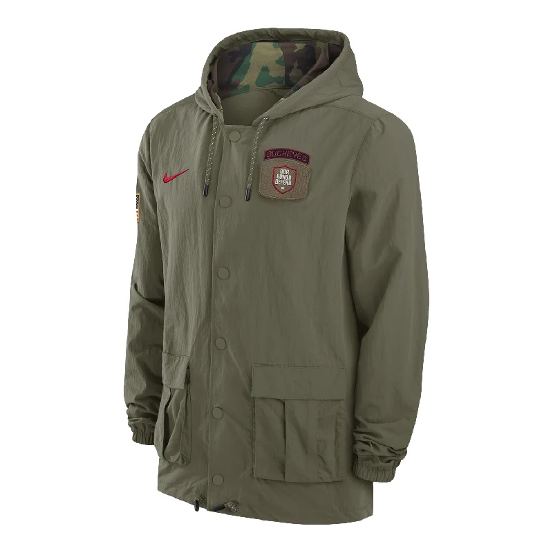 Ohio State Buckeyes Nike Military Green Jacket