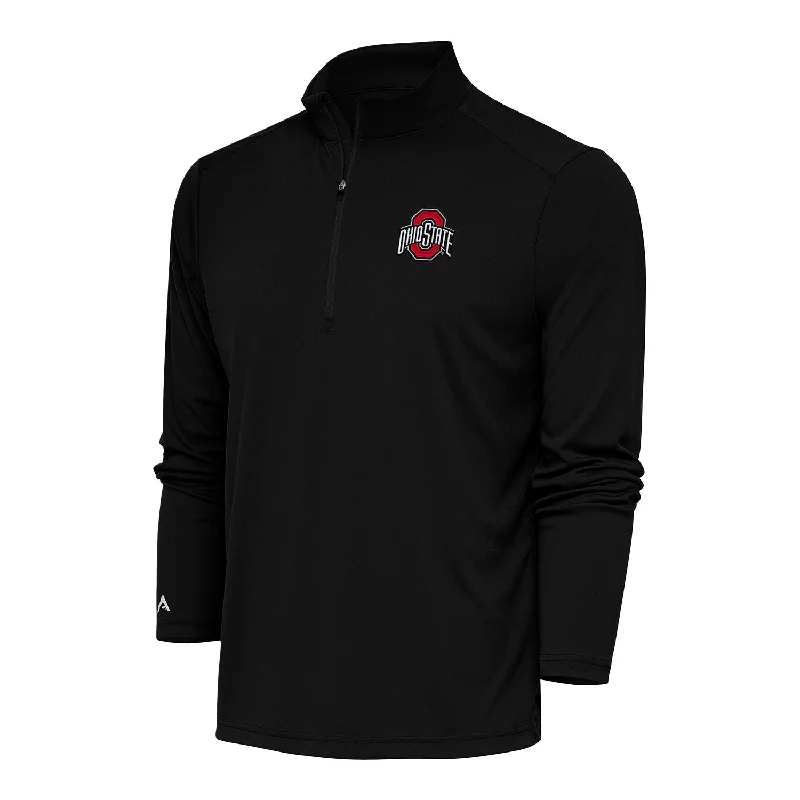 Ohio State Buckeyes Tribute 1/4 Zip Black Jacket