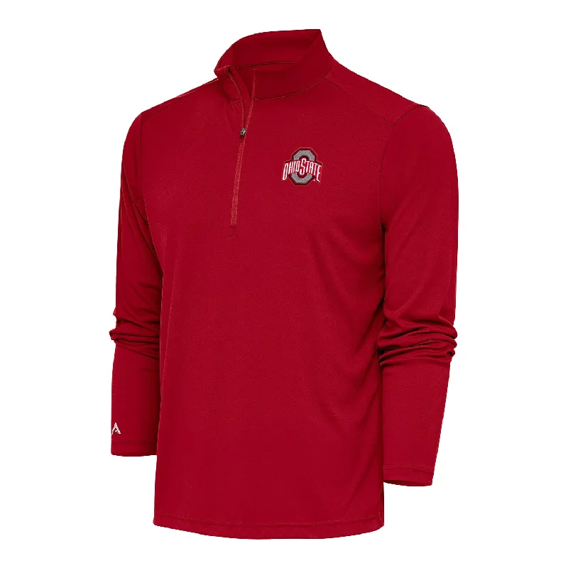 Ohio State Buckeyes Tribute 1/4 Zip Scarlet Jacket