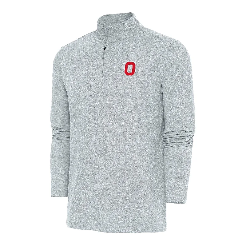 Ohio State Buckeyes Hunk 1/4 Zip Heather Gray Pullover Jacket