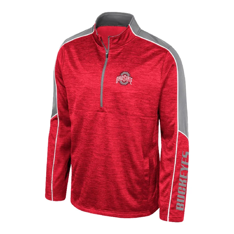 Youth Ohio State Buckeyes Kyle Scarlet 1/4 Zip Jacket