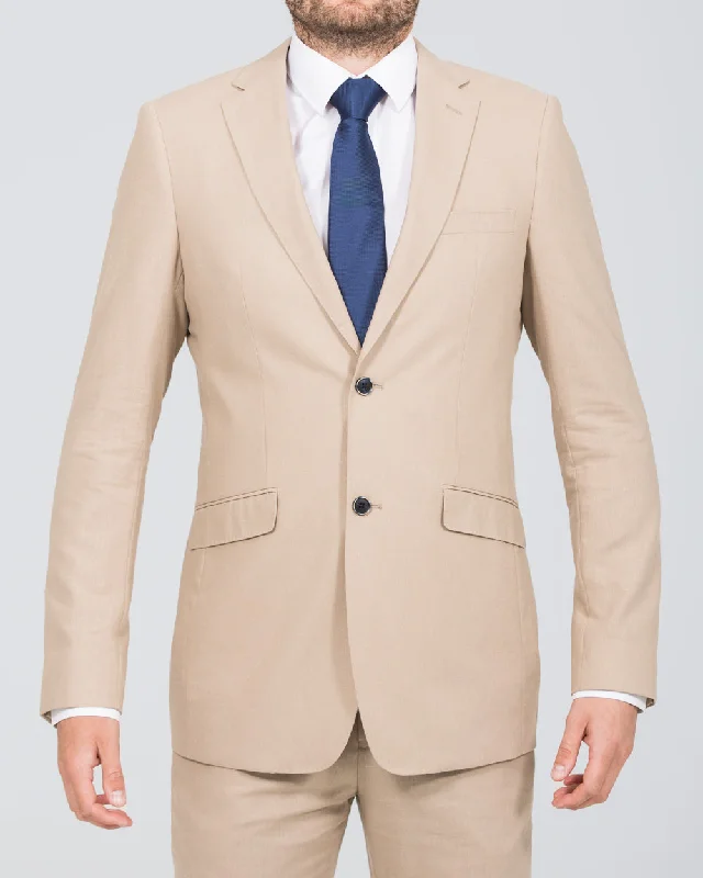 Skopes Tuscany Slim Fit Linen Blend Suit Jacket (stone)