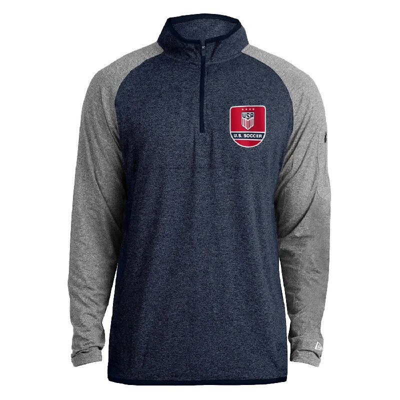 Men's New Era USWNT 1/4 Zip Spandex Pullover Jacket