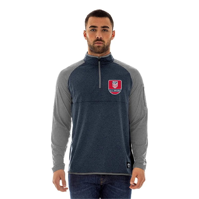 Men's New Era USMNT 1/4 Zip Spandex Pullover