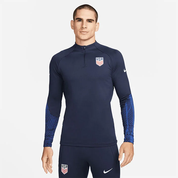 Men's Nike USA 1/4 Zip Strike Navy Drill Top