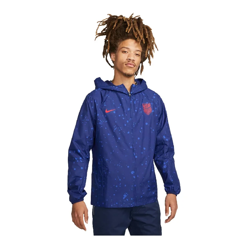 Men's Nike USA Splatter Blue Rain Jacket