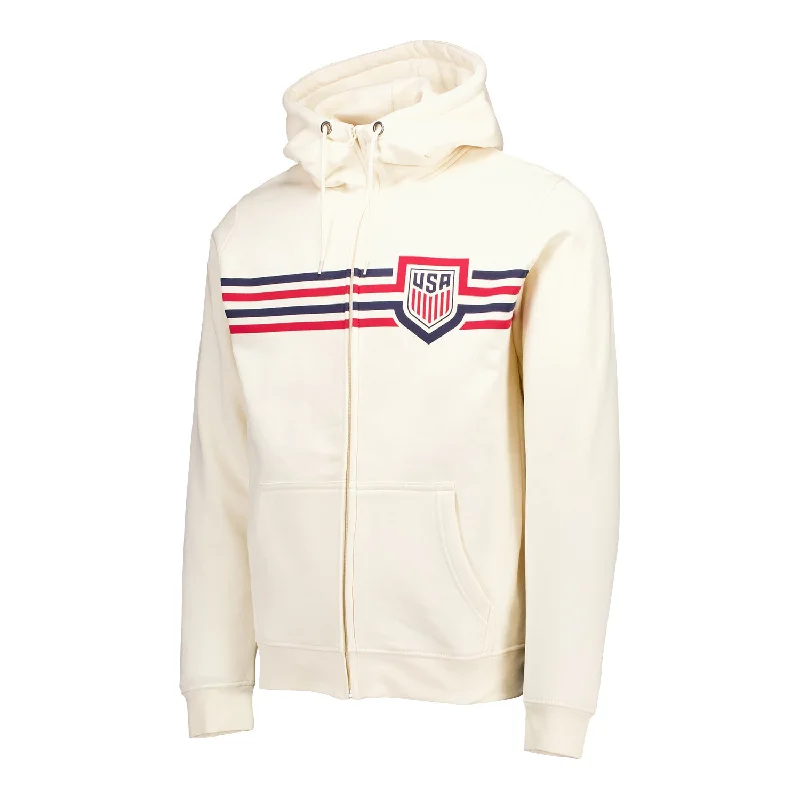 Unisex USA Status Cream Full-Zip Jacket