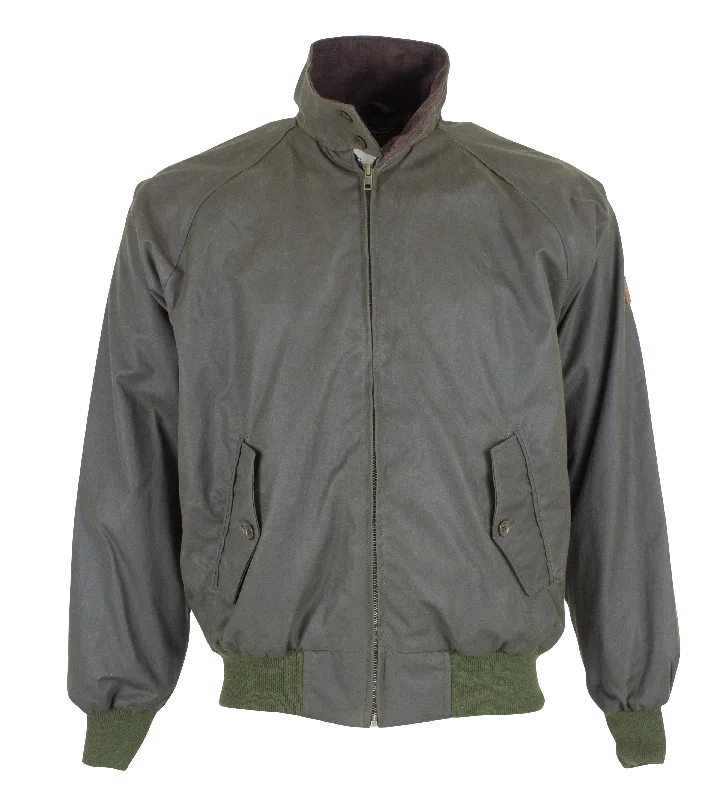 W19 - Harrington Wax Jacket - DARK OLIVE