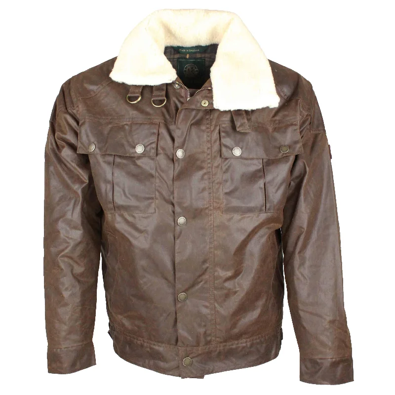 W229 - Mens Wax Antique Pilot Jacket