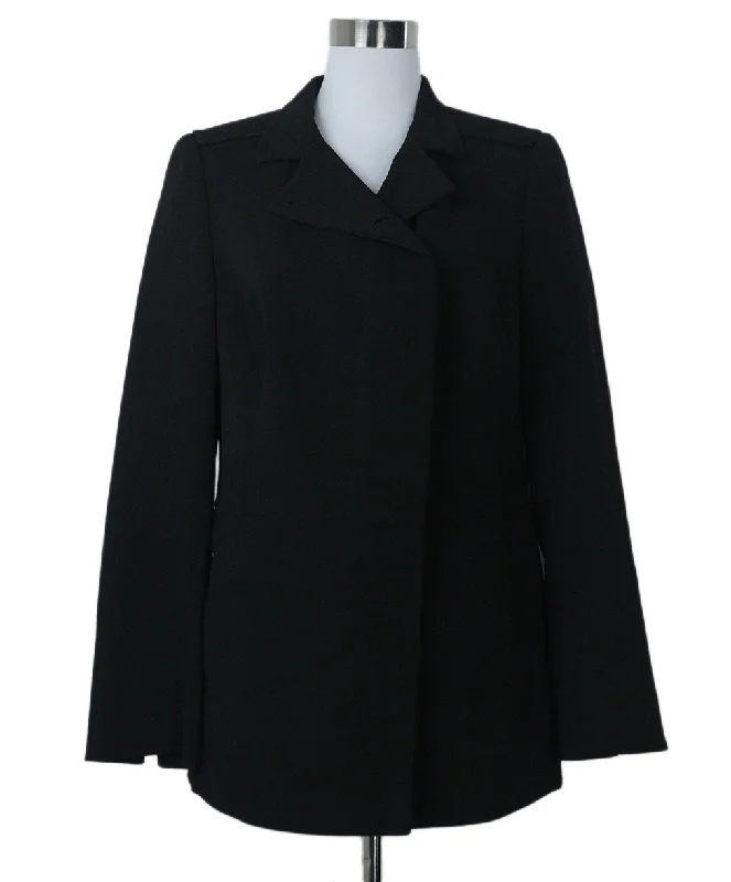 Akris Black Wool Jacket sz 12