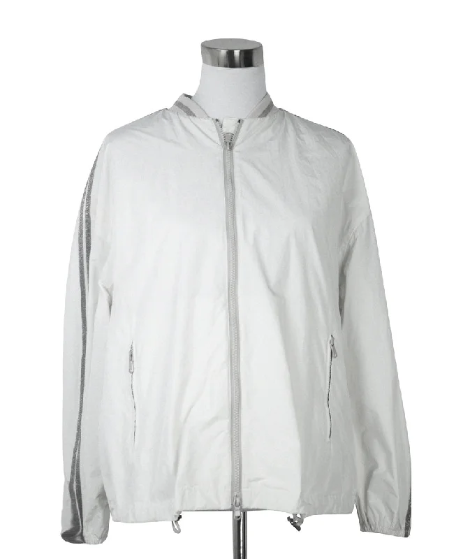 Brunello Cucinelli White Cotton Jacket sz 14