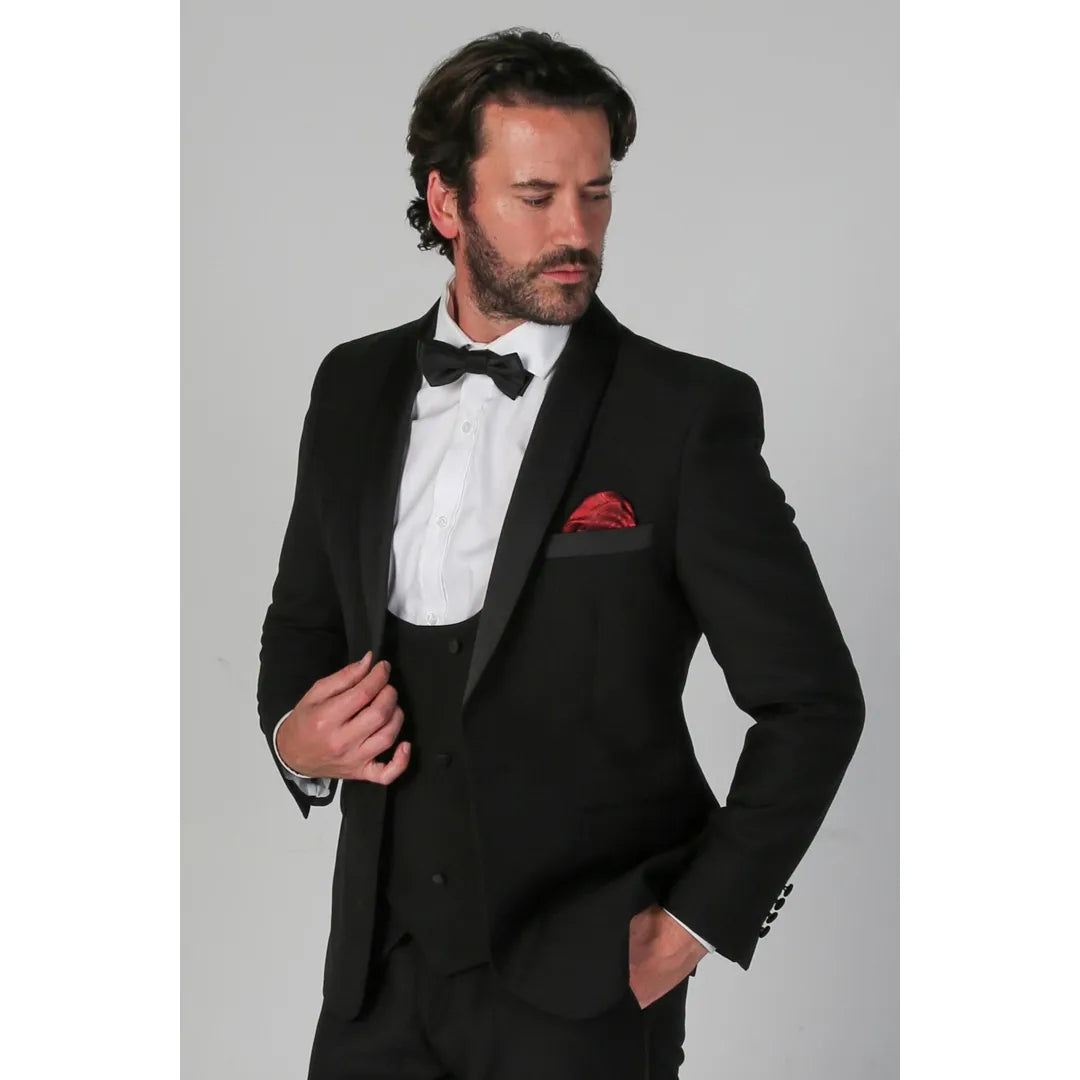 Ford - Men's Black Shawl Lapel Blazer