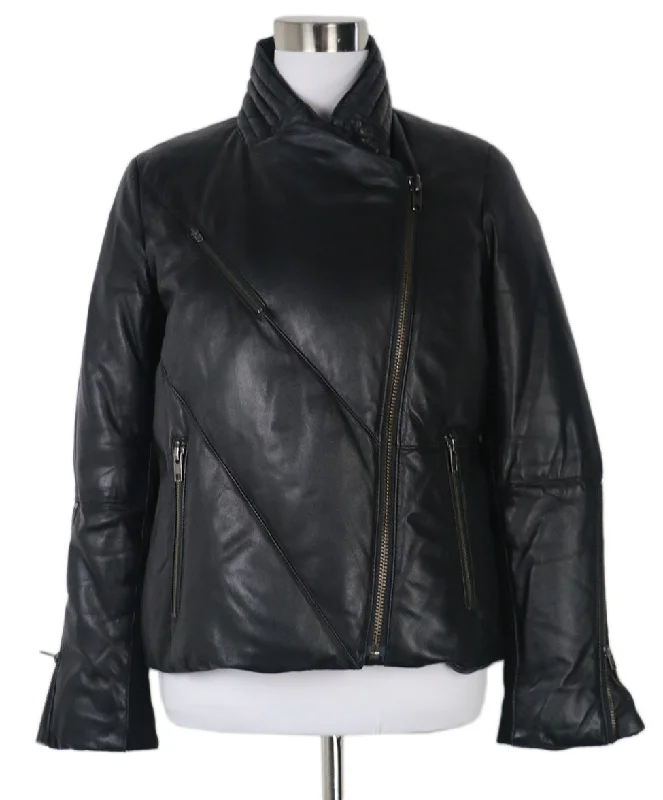 Helmut Lang Black Leather Jacket sz 4