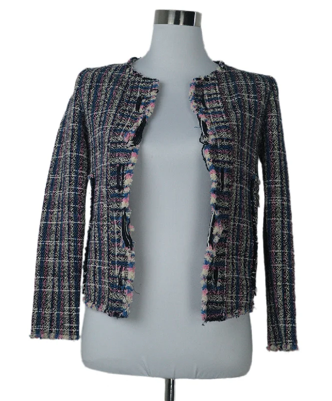 IRO Blue & Pink Cotton Jacket sz 2